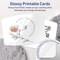 Avery Printable Arched Rectangle Flat Cards, Sure Feed Technology, 5" x 7", Glossy White Cardstock, Laser/Inkjet Printable, 20 Total, Great for Product Branding, Marketing, and More